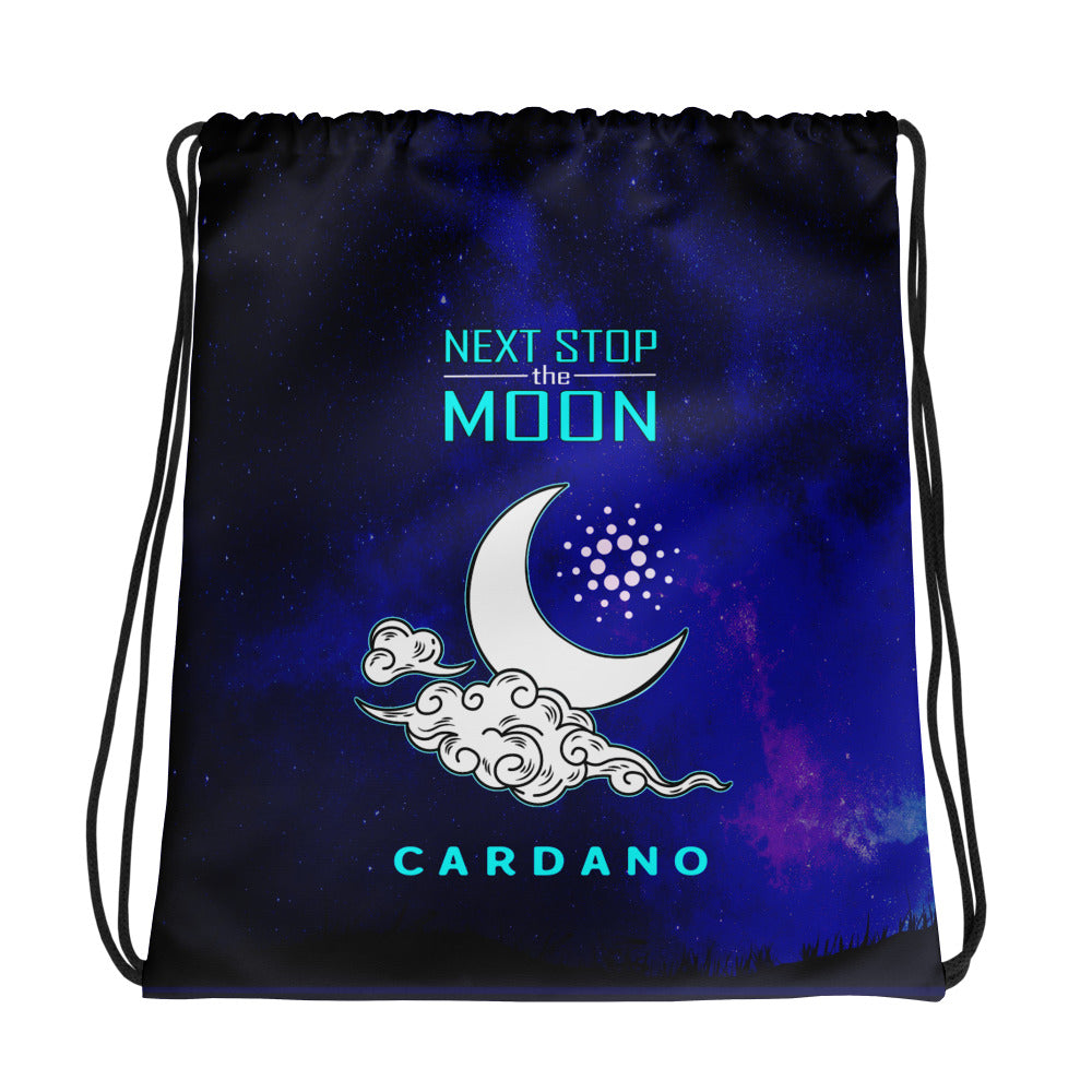 Next Stop The Moon Cardano | Drawstring Bag