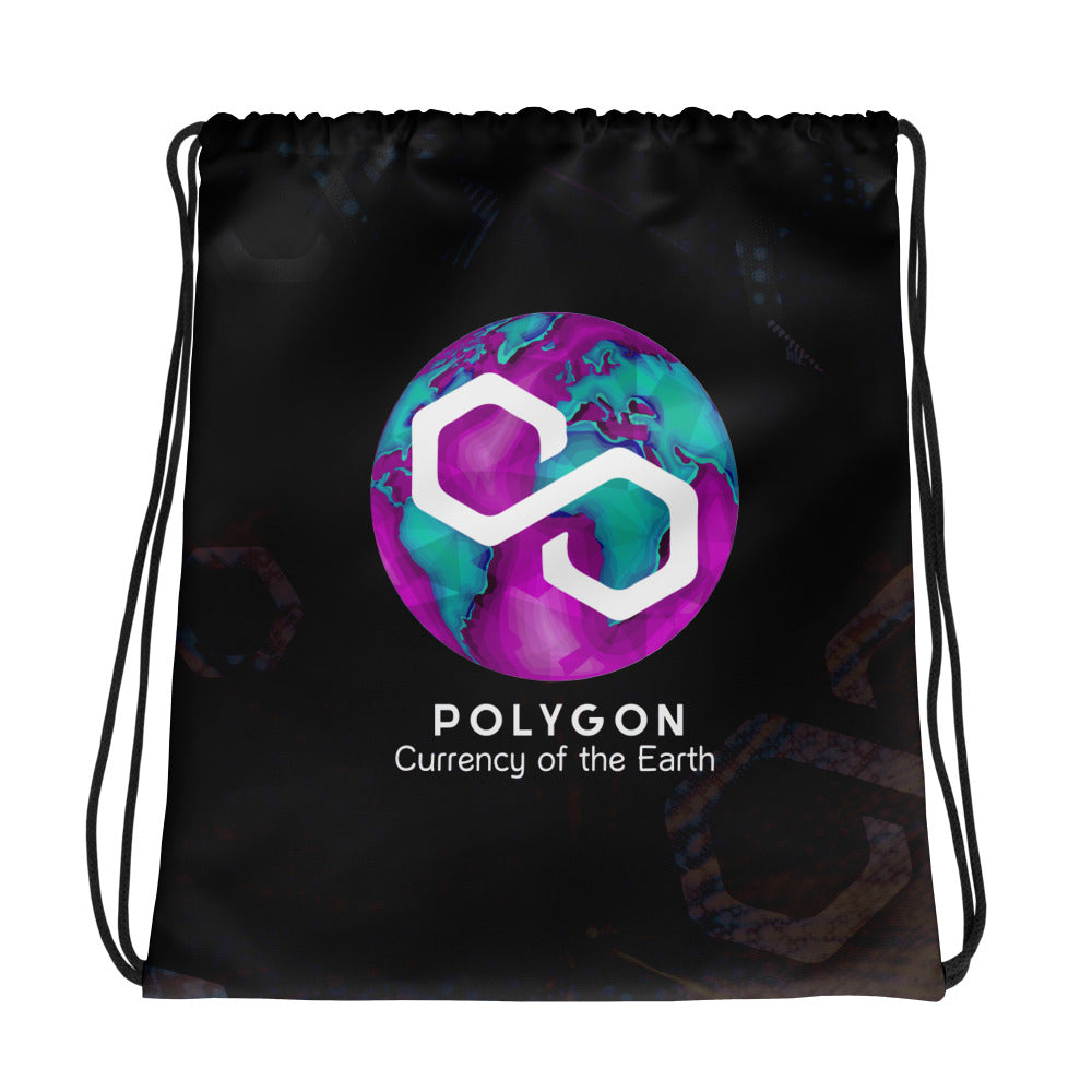 Polygon: Currency of the Earth | Drawstring bag