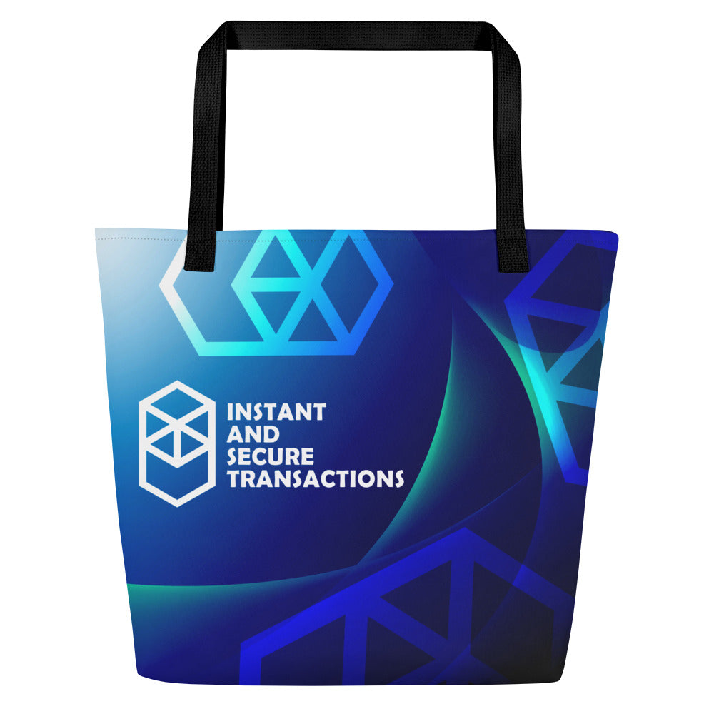 Fantom: Instant and Secure Transactions | All-Over Print Large Tote Bag