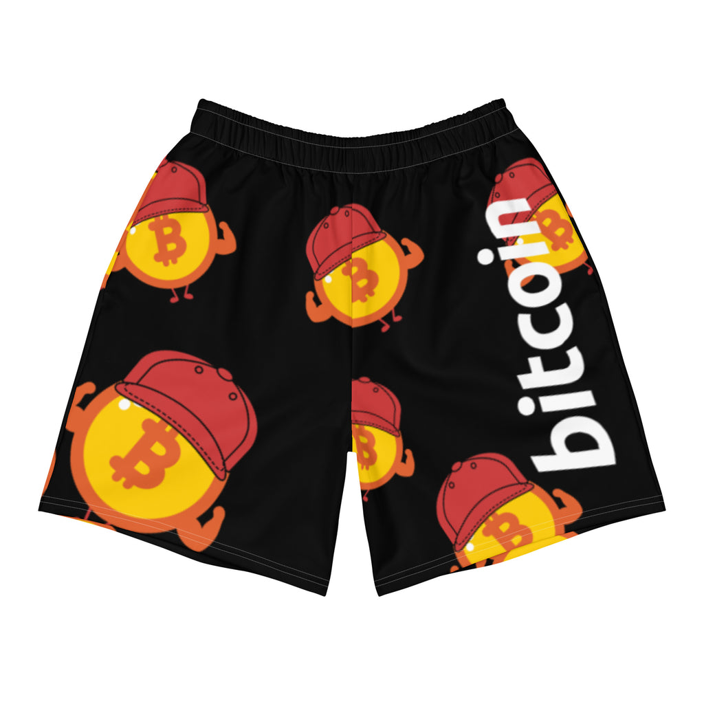 Bitcoin Strength | Men's Athletic All-Over Printed Long Shorts