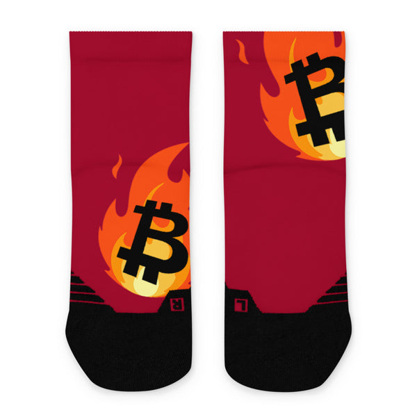 Bitcoin On Fire | Ankle socks