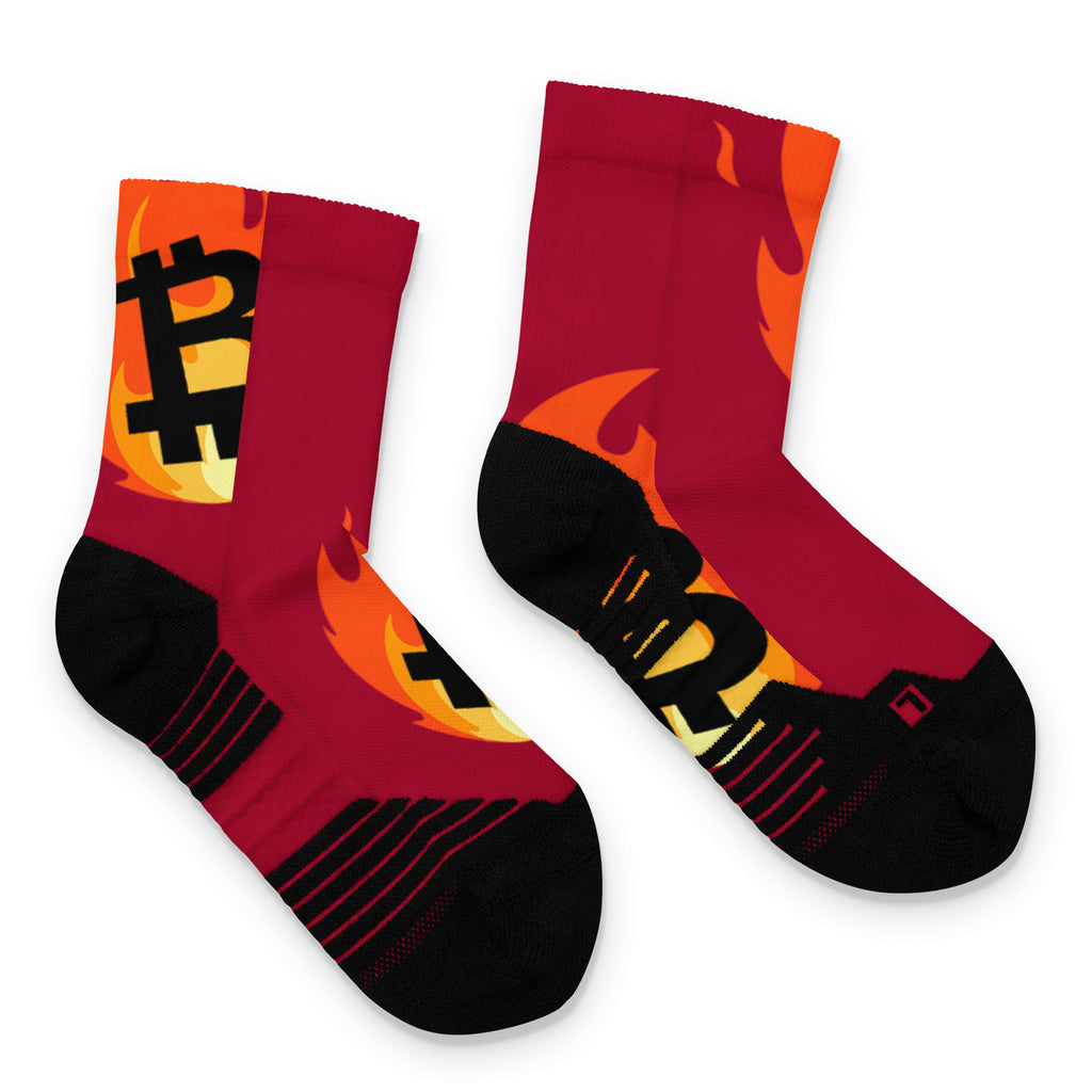 Bitcoin On Fire | Ankle socks