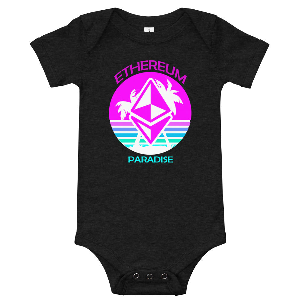 Ethereum Paradise | Baby short sleeve one piece