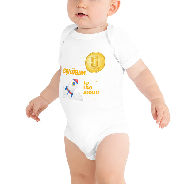 The Sandbox Cryptocurrency Goes To The Moon | Baby short sleeve one piece