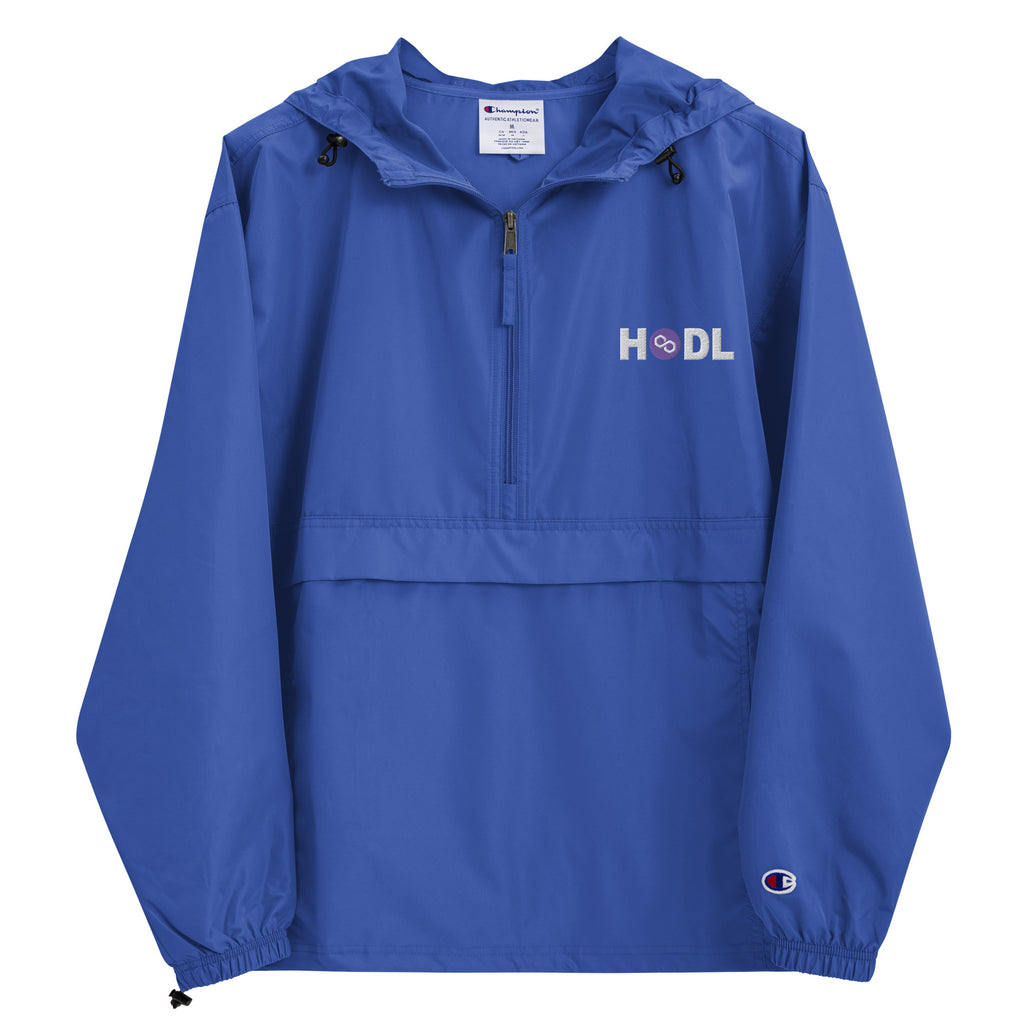 HODL Your Polygon | Embroidered Champion Packable Jacket