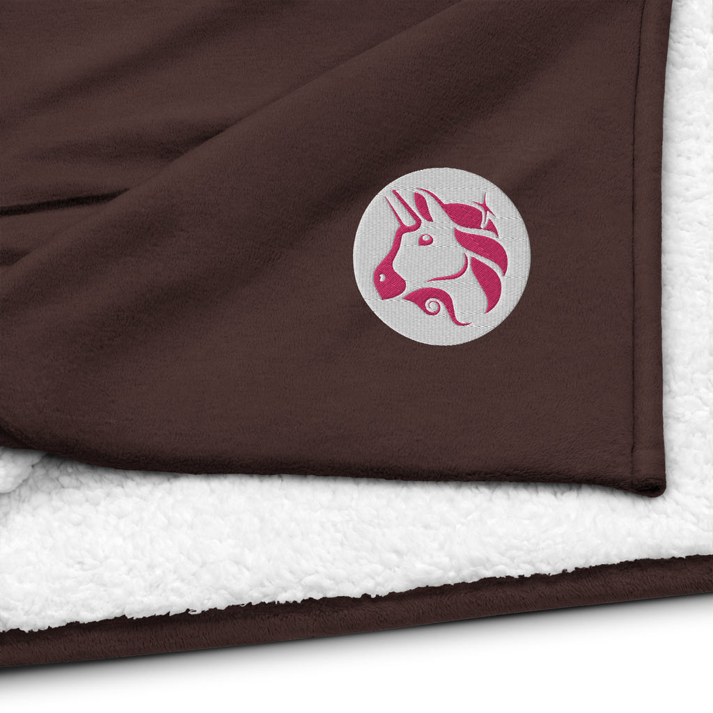 Uniswap | Embroidered Premium sherpa blanket