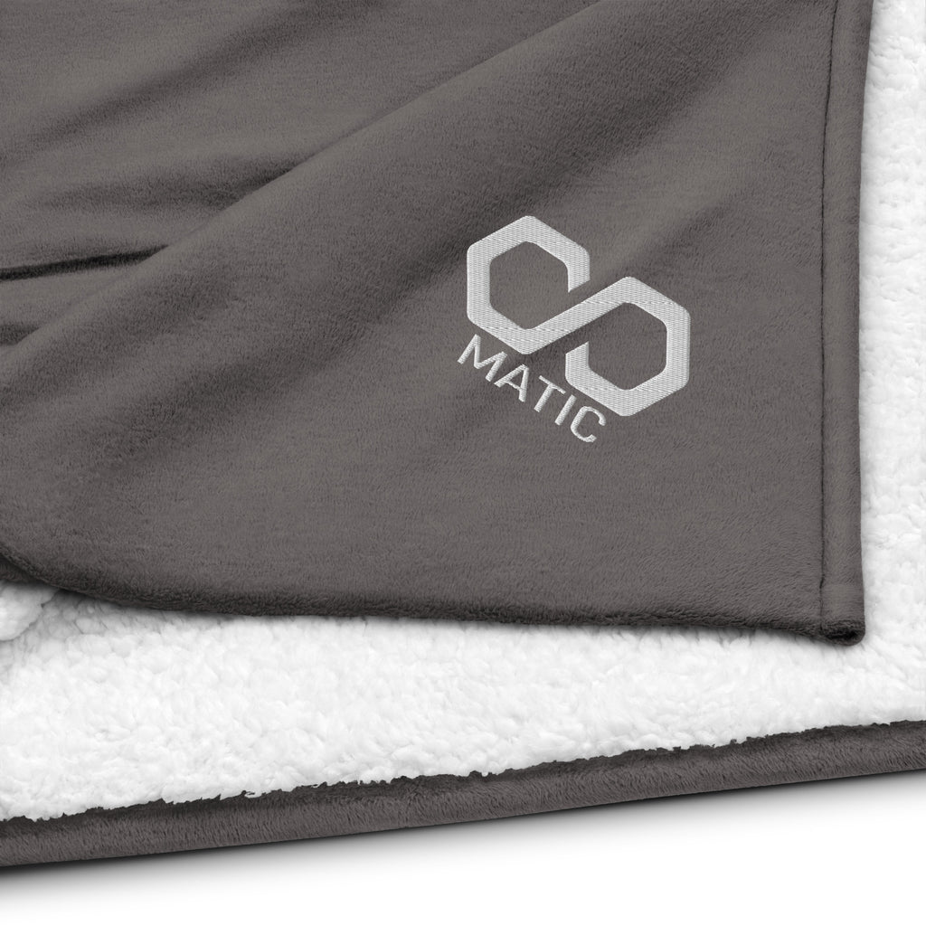 MATIC | Embroidered Premium sherpa blanket