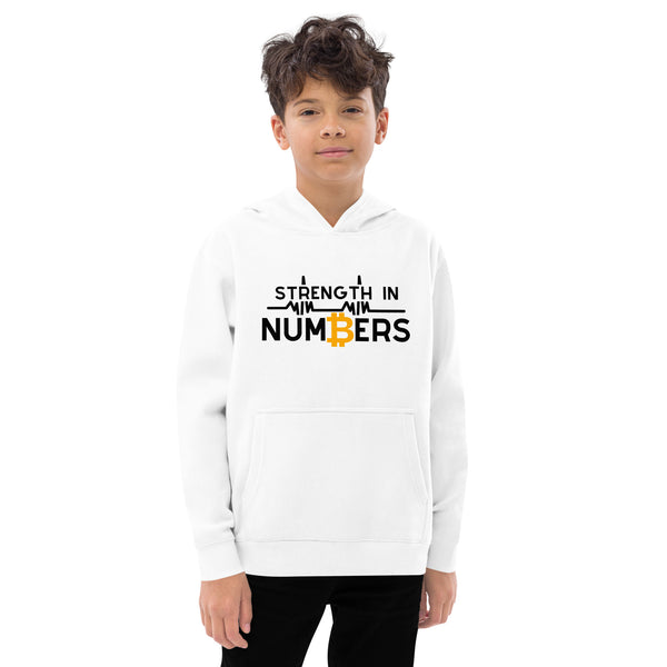Bitcoin Strength in Numbers | Kids fleece hoodie