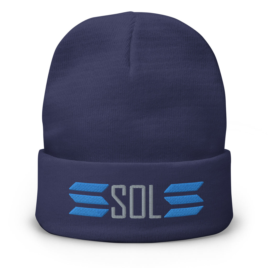 SOL Embroidered Beanie