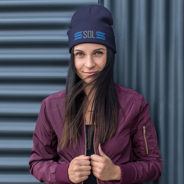 SOL Embroidered Beanie