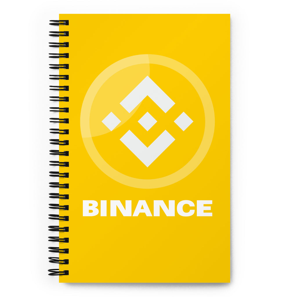 Binance BNB Cryptocurrency | Spiral notebook
