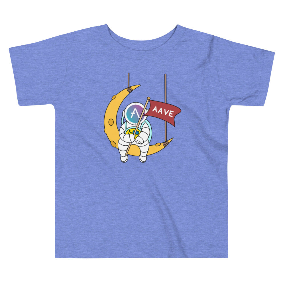 AAVE Astronaut Sitting On The Moon | Toddler Short Sleeve Tee