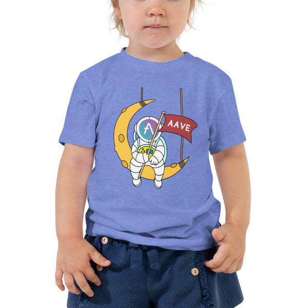 AAVE Astronaut Sitting On The Moon | Toddler Short Sleeve Tee