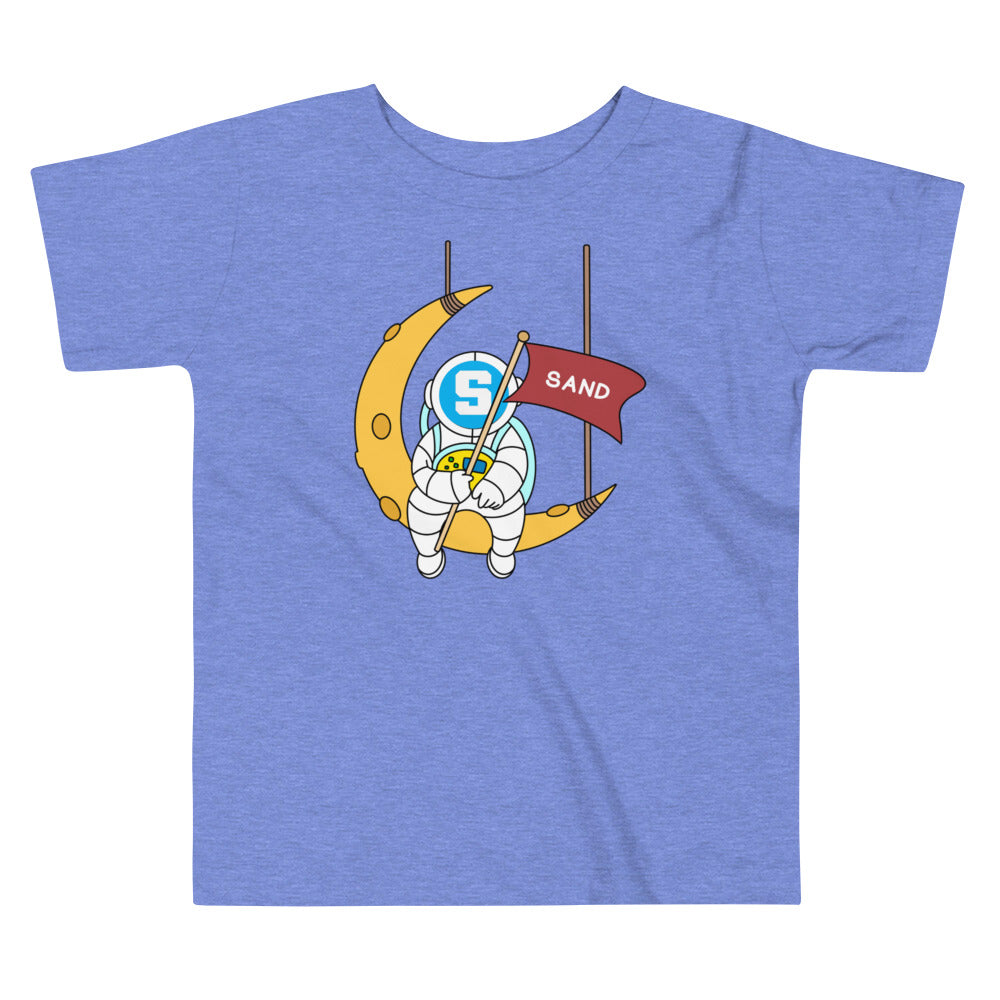 The Sandbox Astronaut Sitting On The Moon | Toddler Short Sleeve Tee