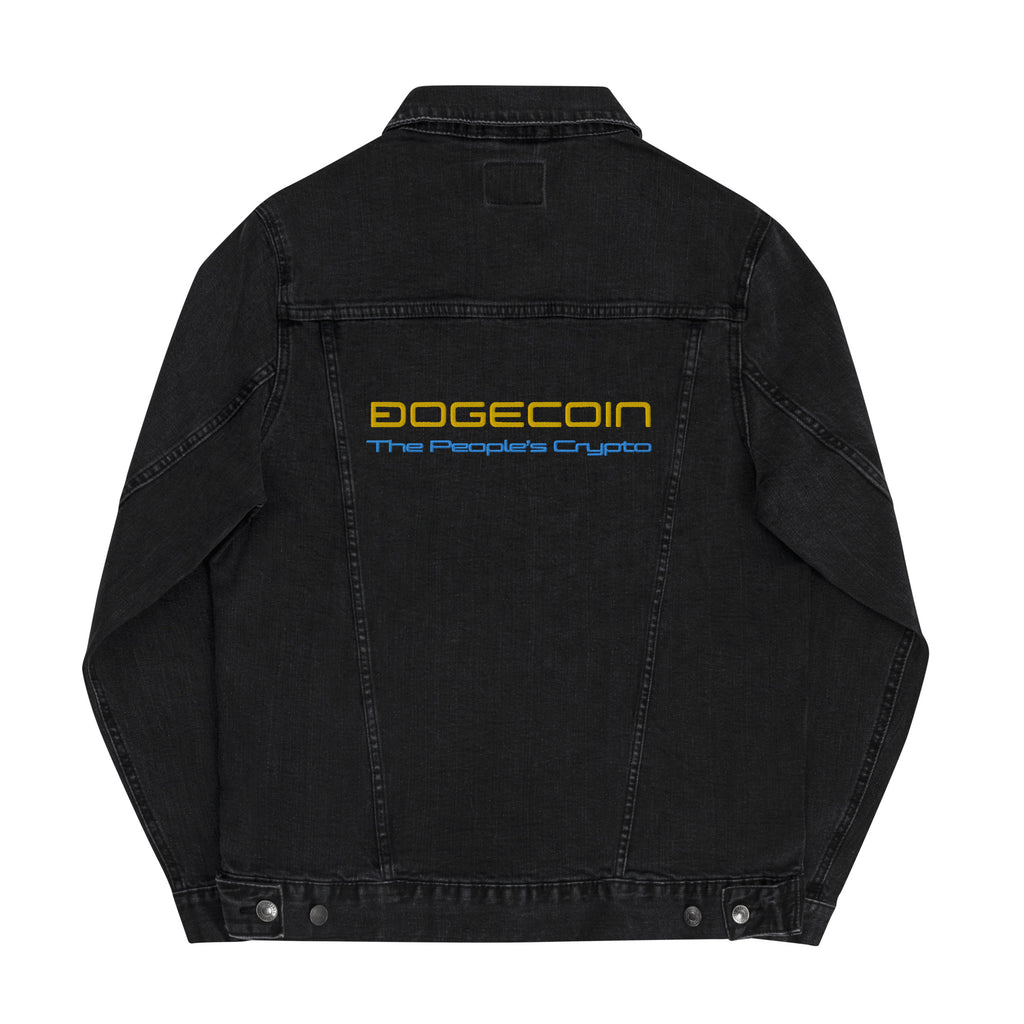 Dogecoin: The People's Crypto | Unisex denim jacket