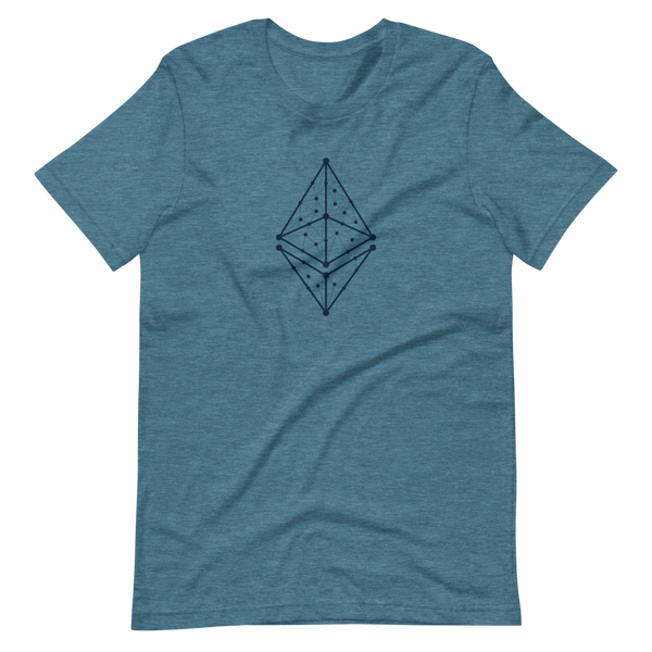 Ethereum Logo Geometric Lines  Unisex T-Shirt