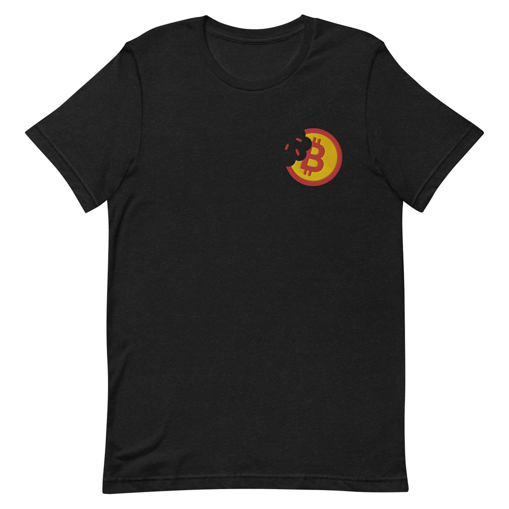 Bitcoin Hungry Bite-coin | Embroidered Unisex T-shirt
