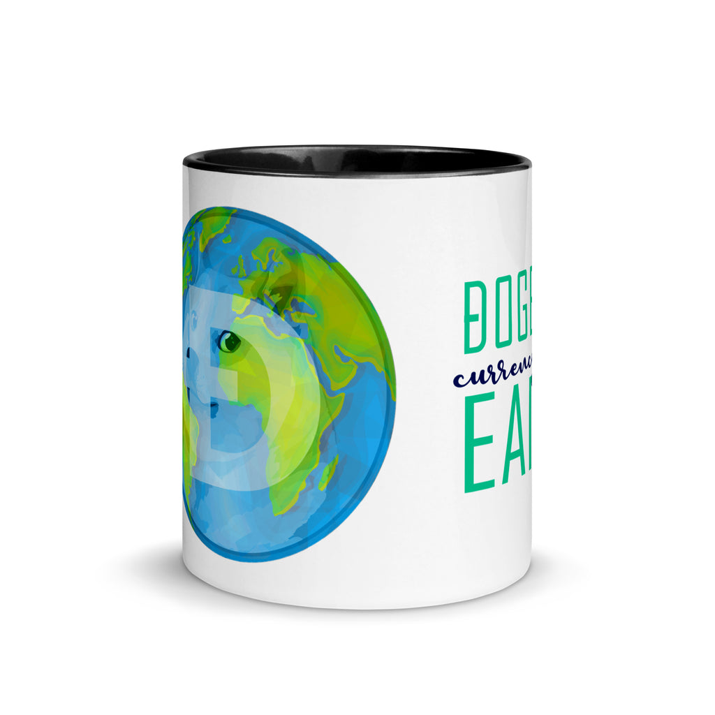 Dogecoin Currency of the Earth | Mug with Color Inside