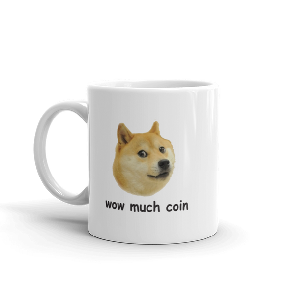 'Wow much coin' mug