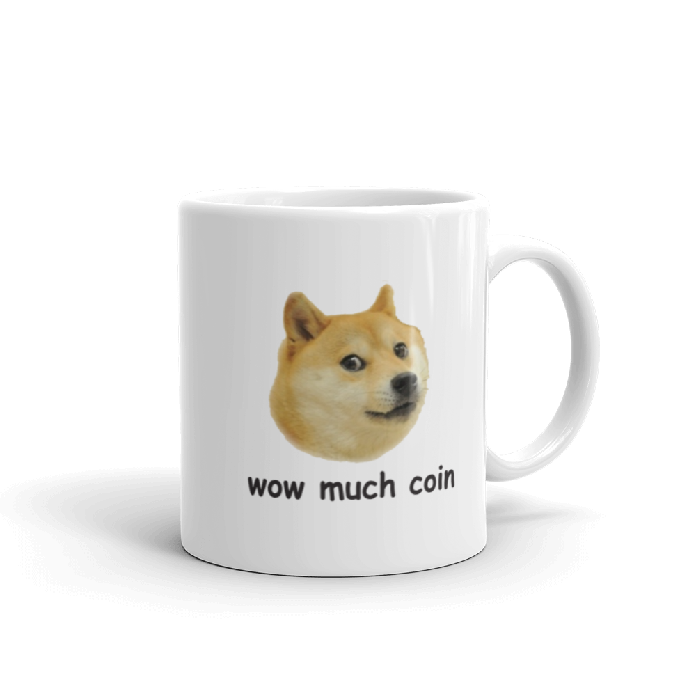 'Wow much coin' mug