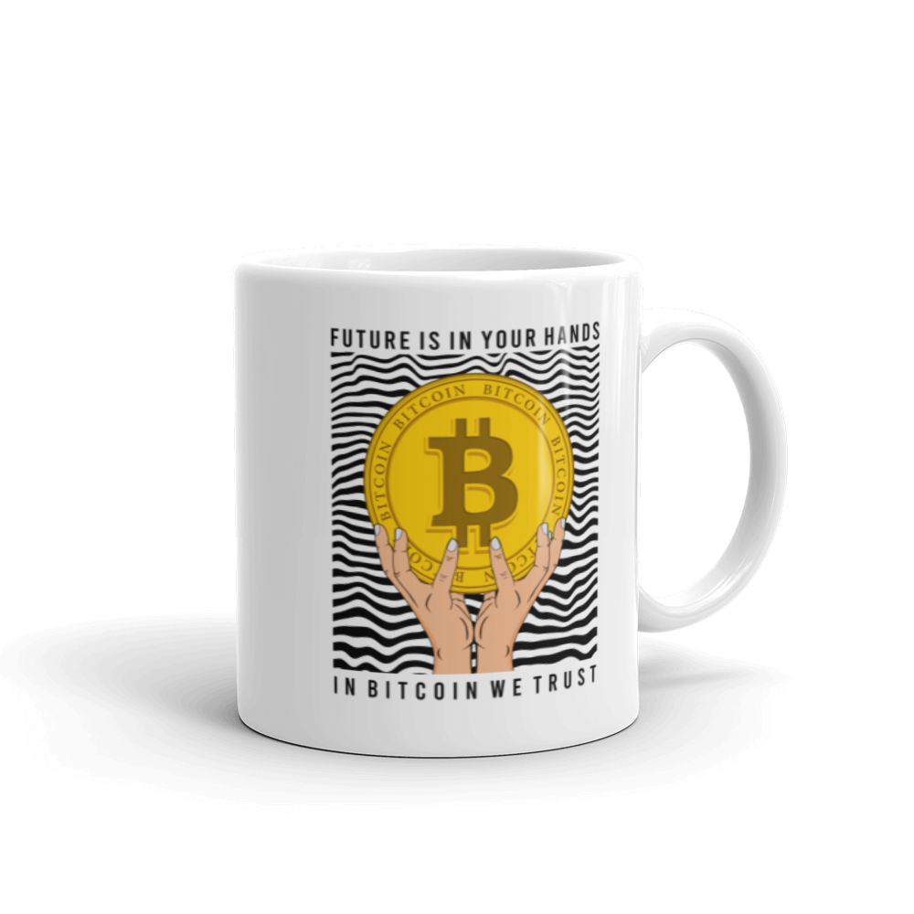 'In Bitcoin We Trust' mug