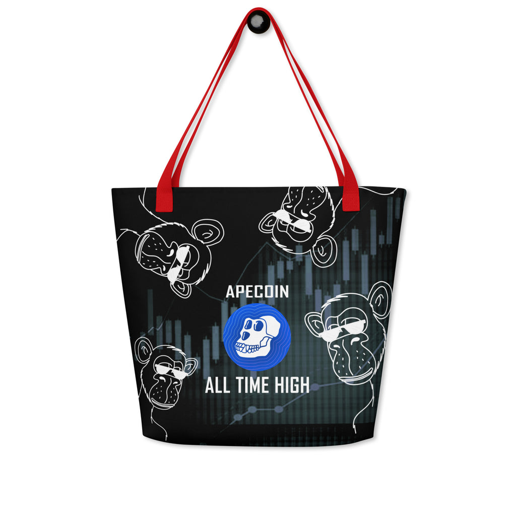 APECoin All Time High | Large Tote Bag