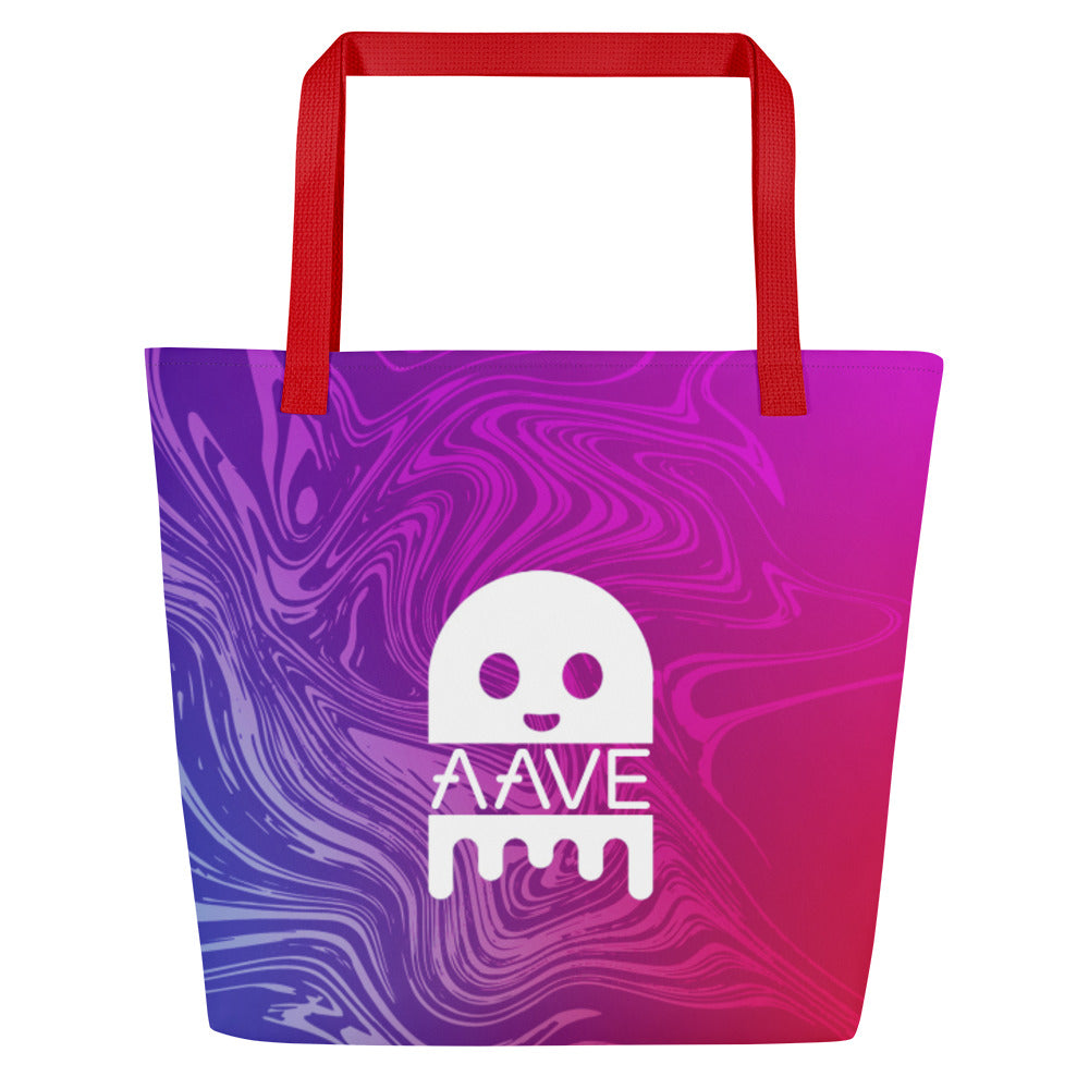 AAVE Cryptocurrency | Large Tote Bag