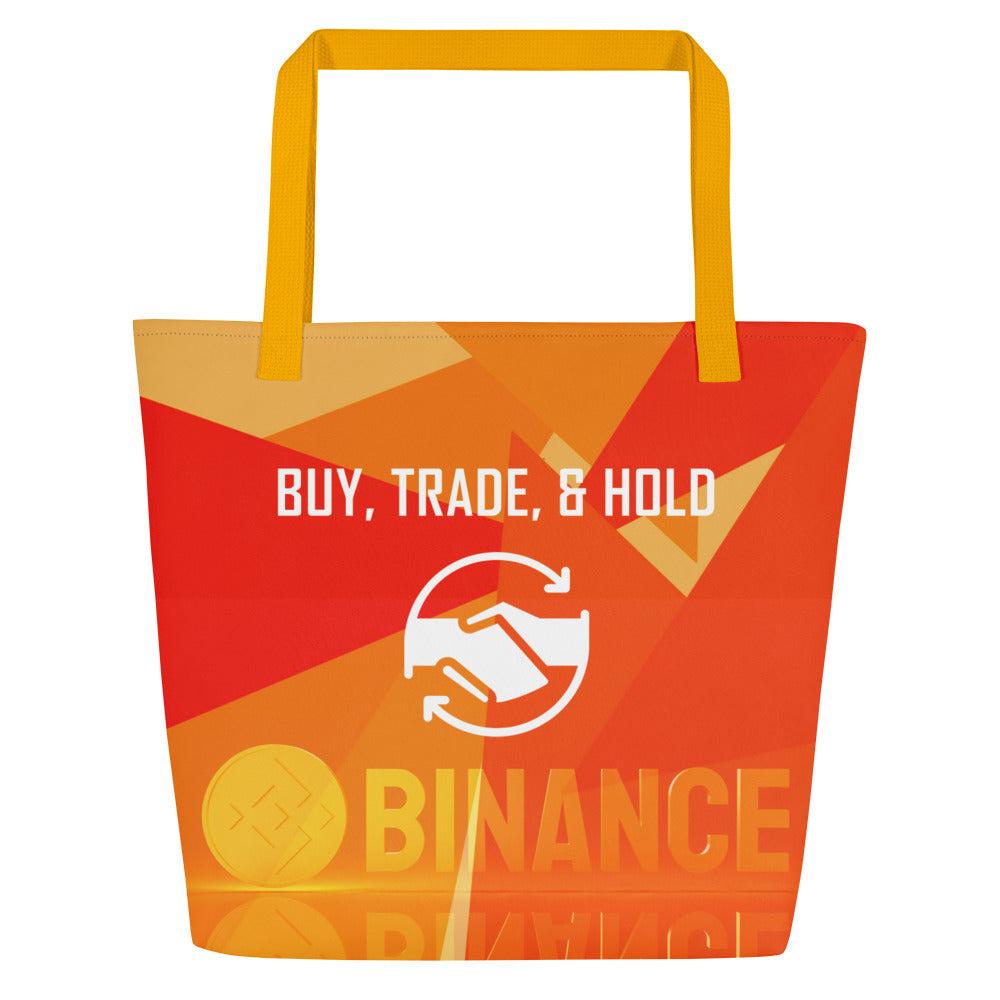 Buy, Trade, HODL Binance | Large Tote Bag