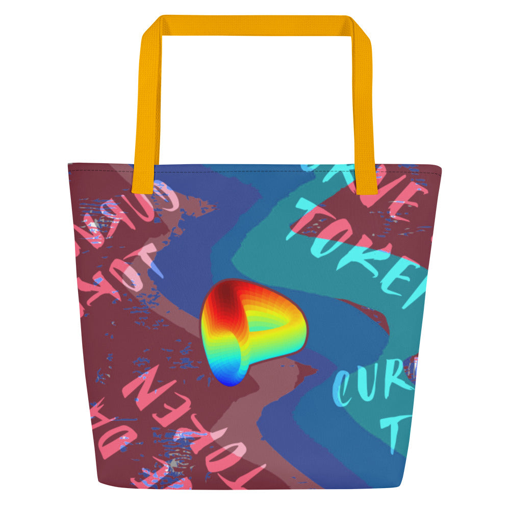 Curve DAO Token Cryptocurrency | Large Tote Bag