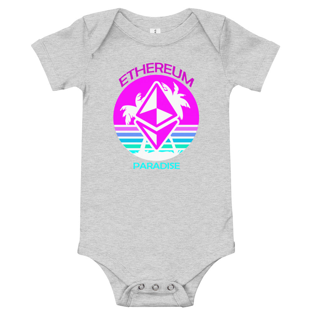 Ethereum Paradise | Baby short sleeve one piece