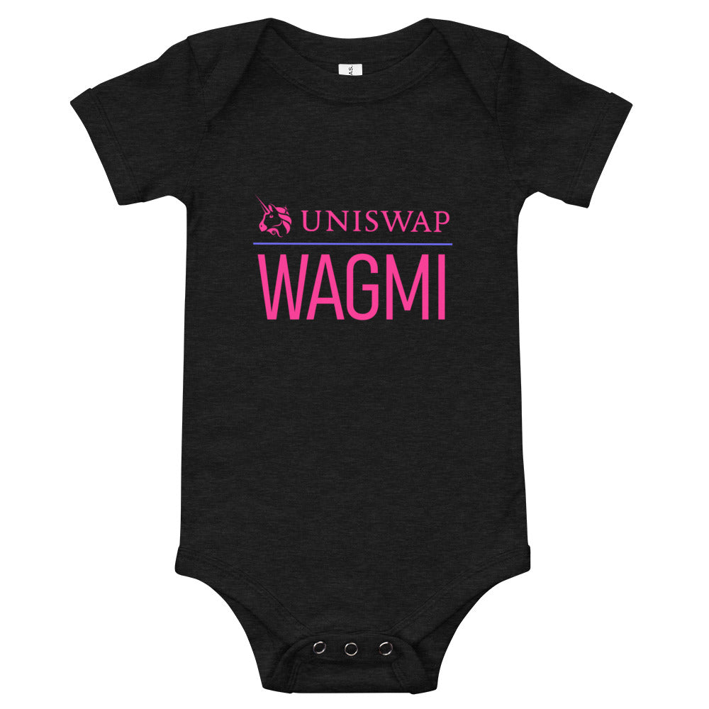 Uniswap WAGMI | Baby short sleeve one piece