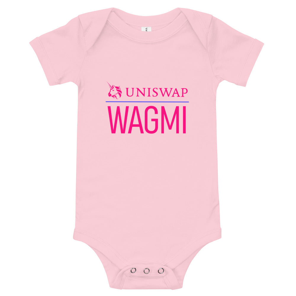 Uniswap WAGMI | Baby short sleeve one piece