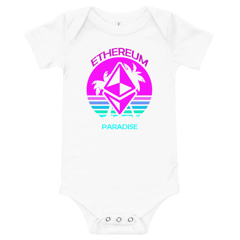 Ethereum Paradise | Baby short sleeve one piece