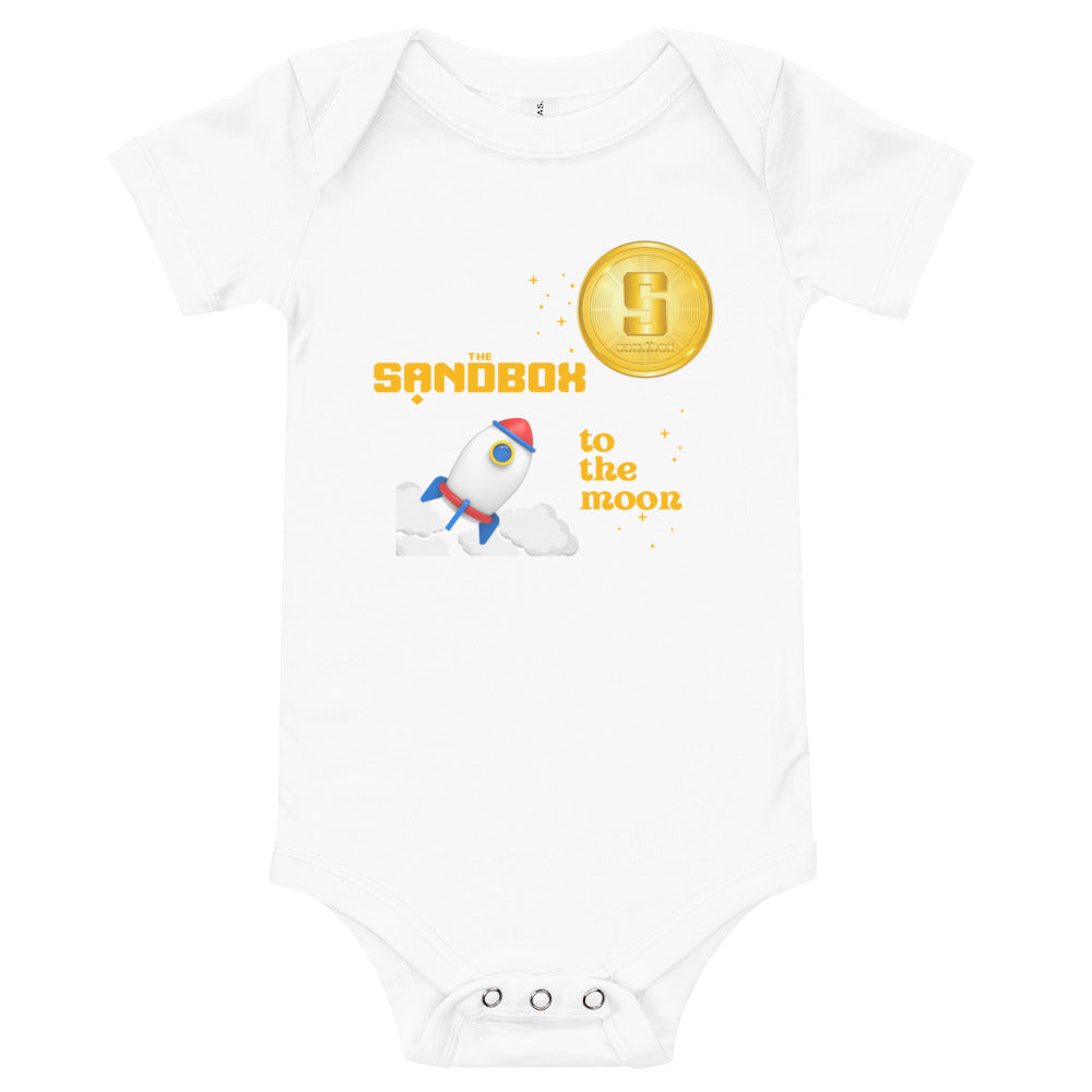 The Sandbox Cryptocurrency Goes To The Moon | Baby short sleeve one piece