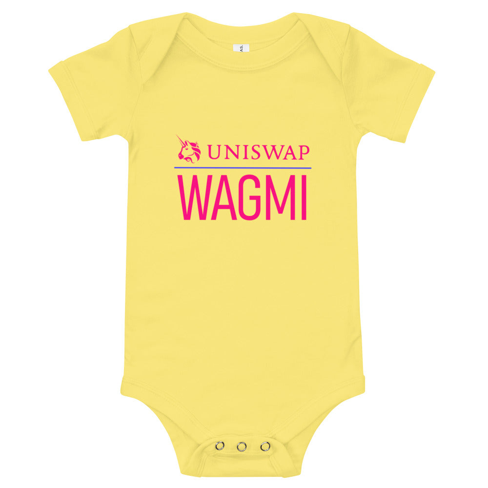 Uniswap WAGMI | Baby short sleeve one piece