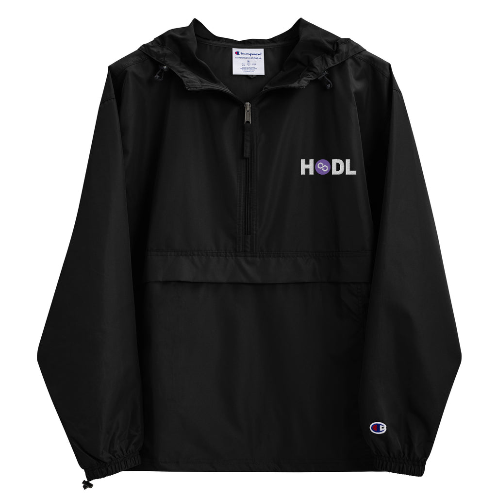 HODL Your Polygon | Embroidered Champion Packable Jacket