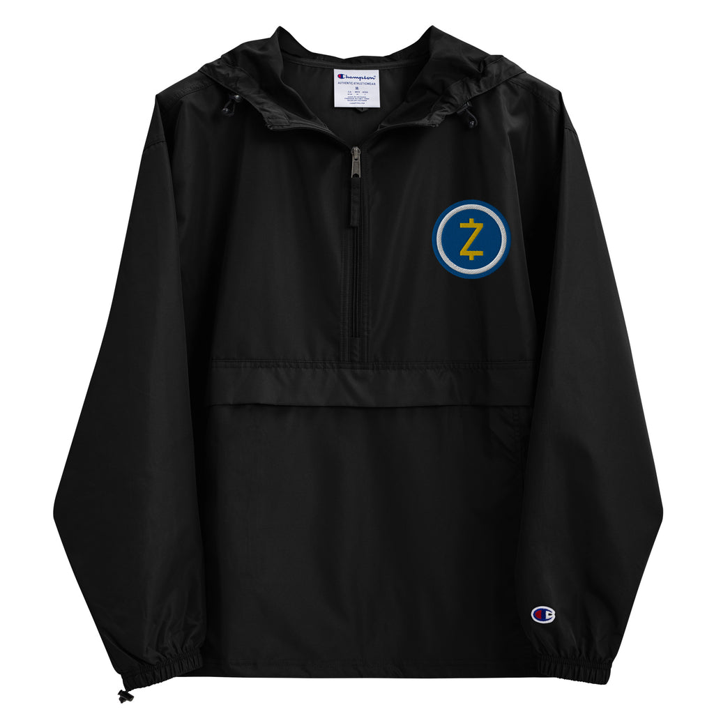 Zcash Cryptocurrency | Embroidered Champion Packable Jacket