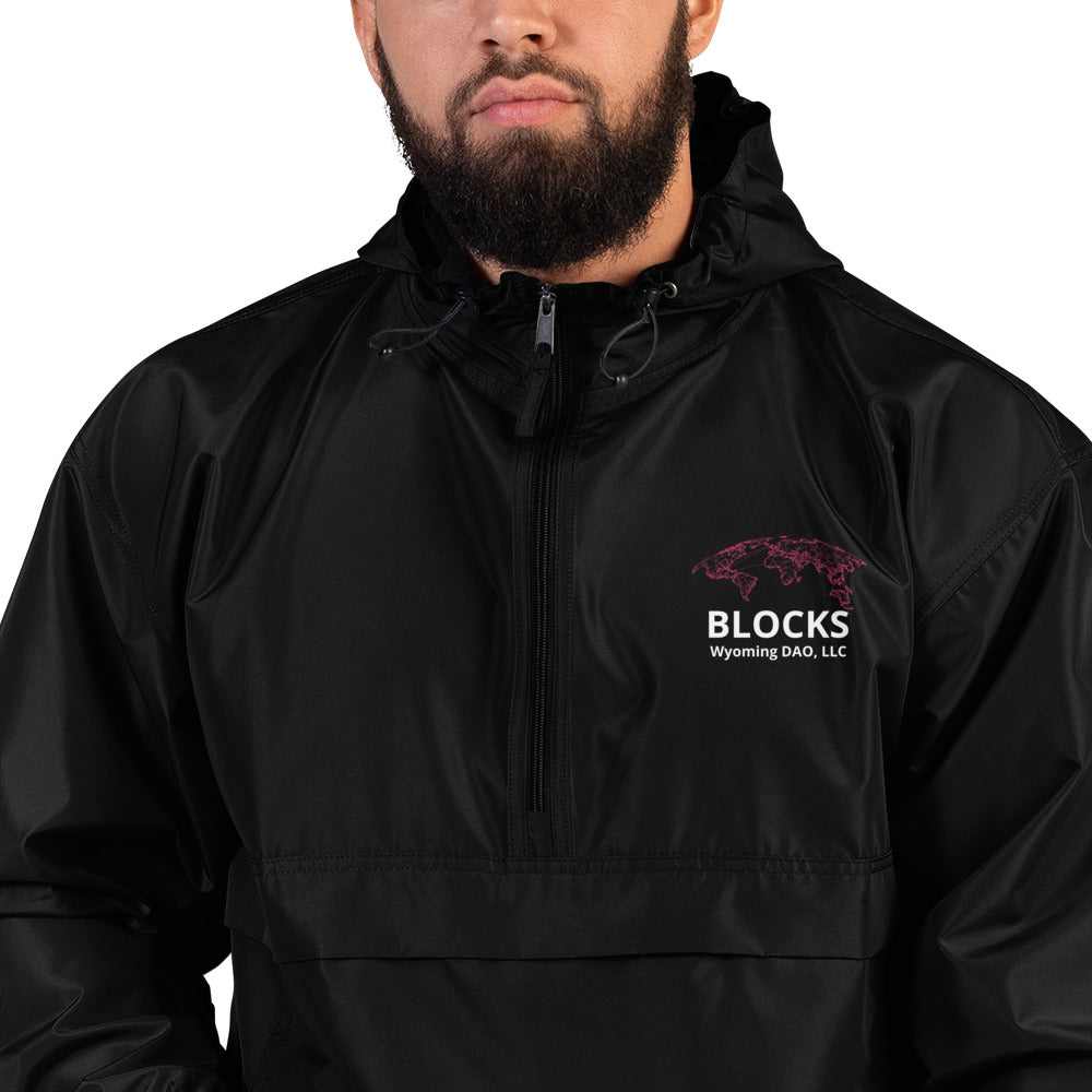 BLOCKS DAO, LLC - Embroidered Champion Packable Jacket