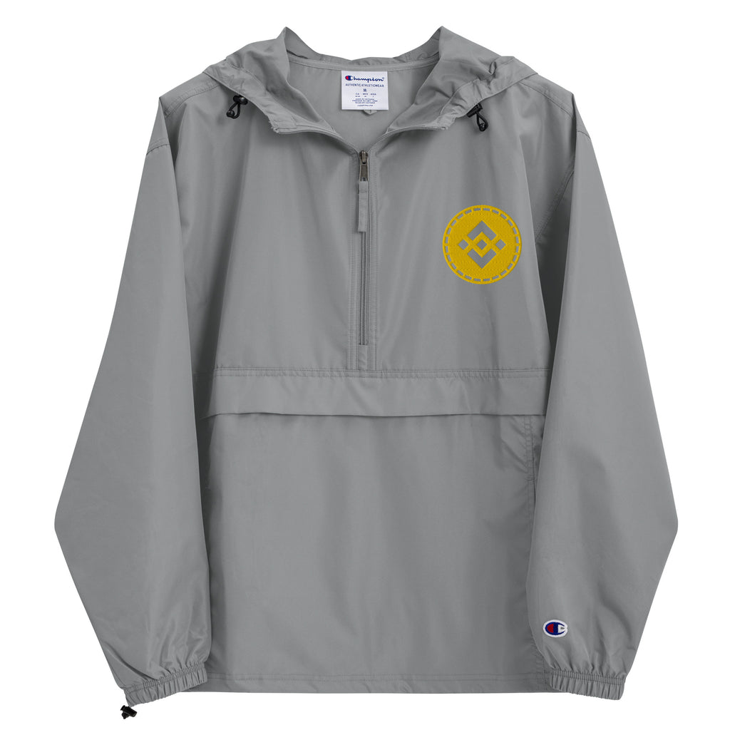 Binance Cryptocurrency Coin | Embroidered Champion Packable Jacket