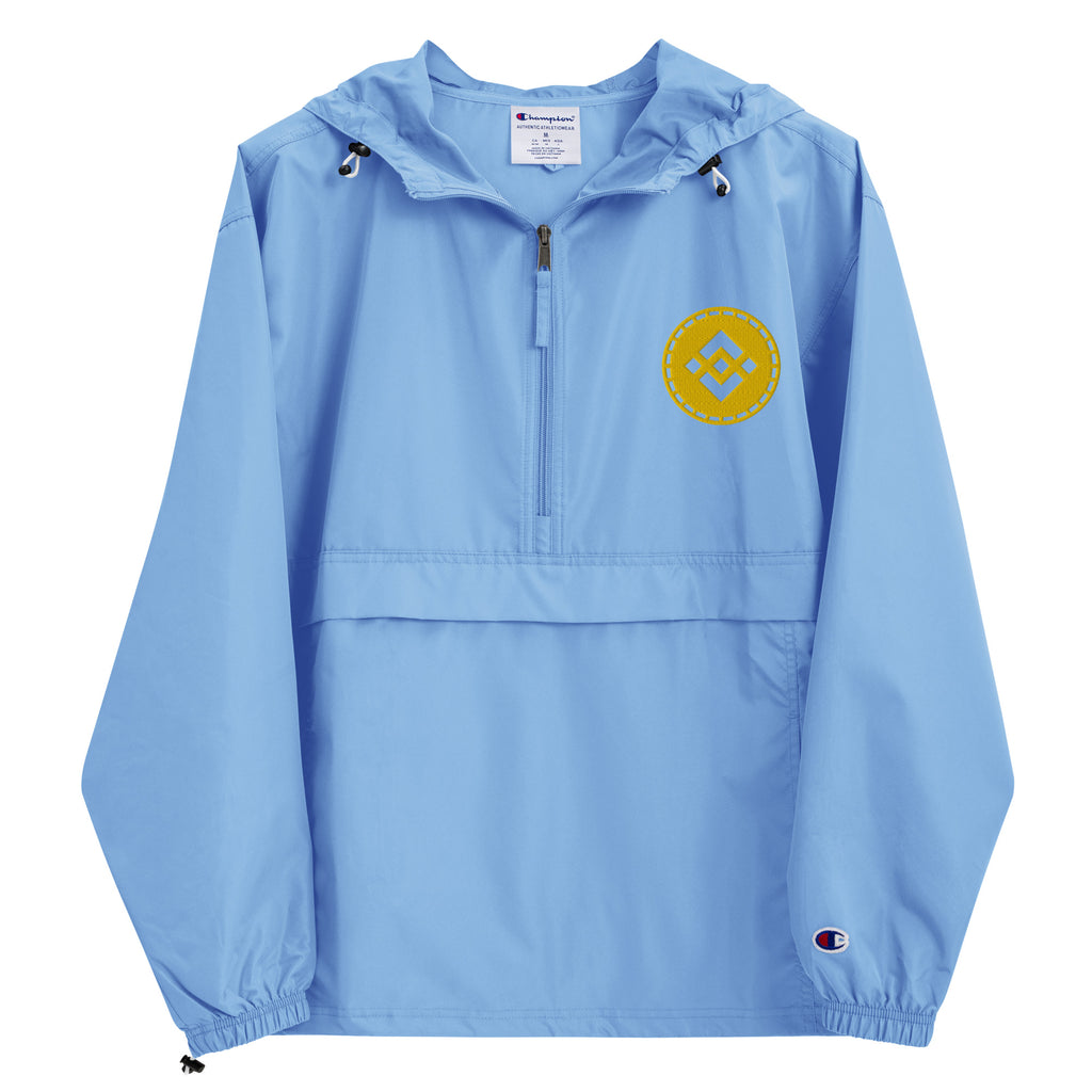 Binance Cryptocurrency Coin | Embroidered Champion Packable Jacket