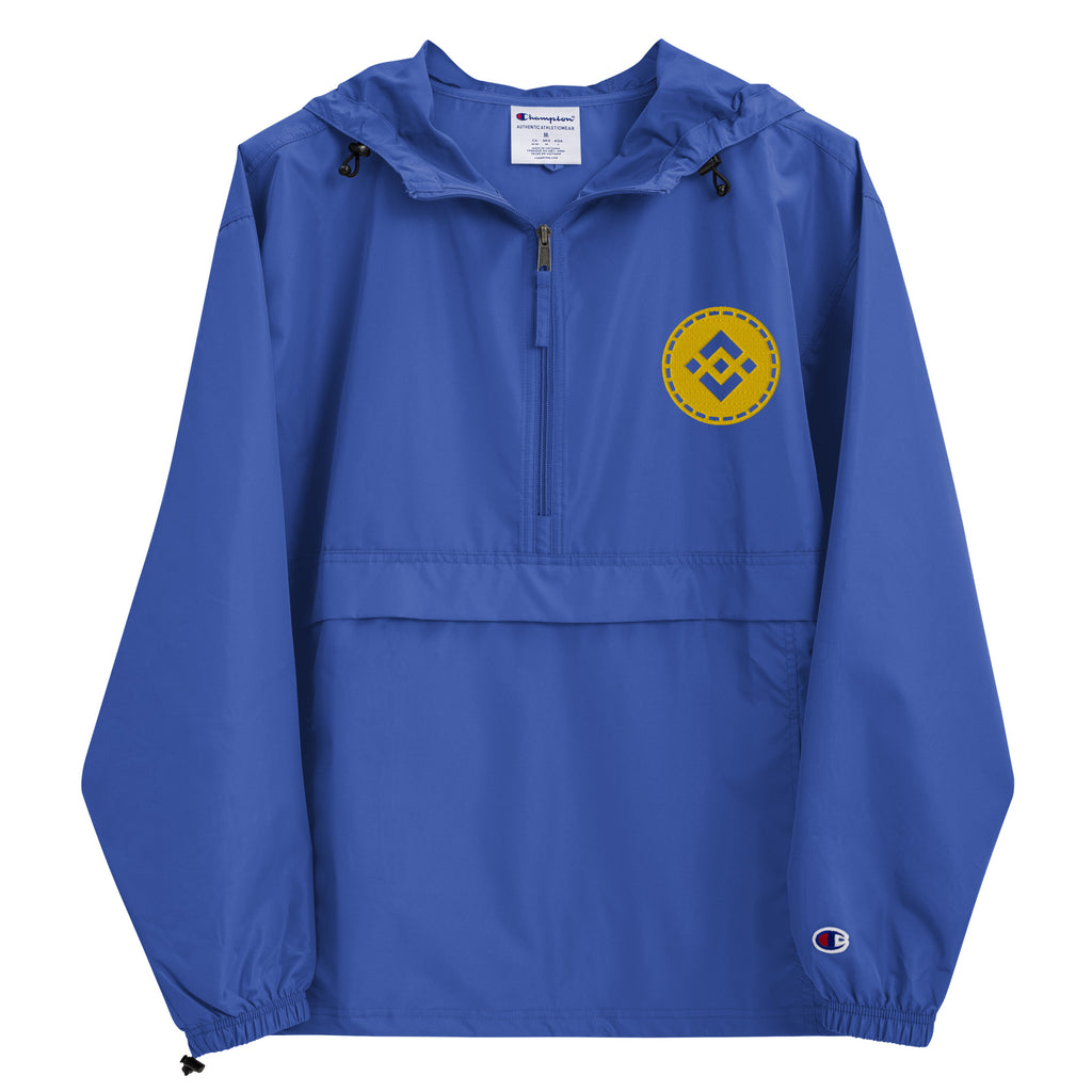 Binance Cryptocurrency Coin | Embroidered Champion Packable Jacket