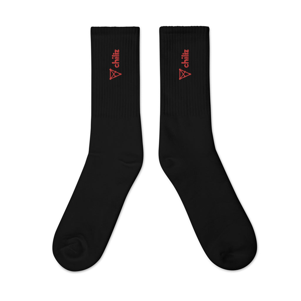 CHZ Chiliz Crypto | Embroidered socks