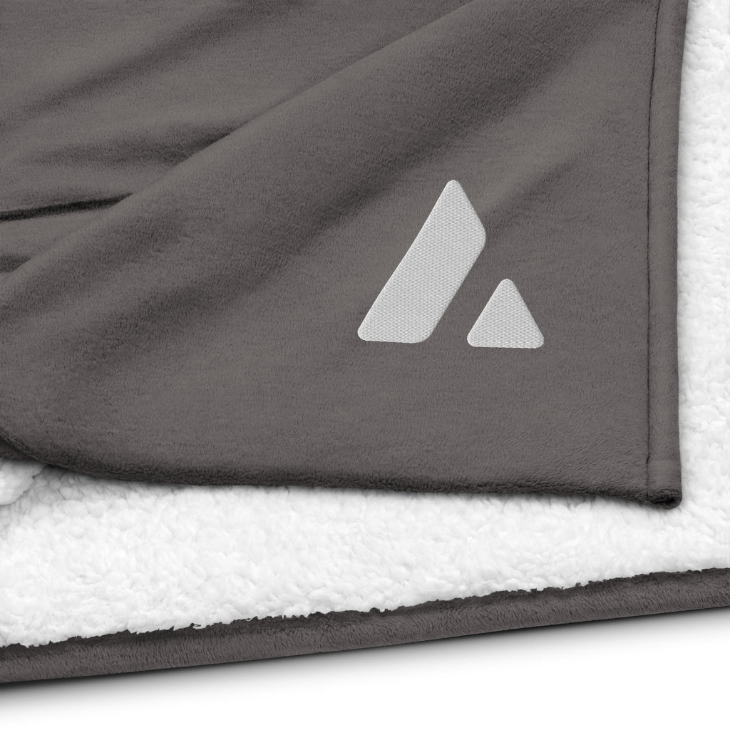 Avalanche | Embroidered Premium sherpa blanket