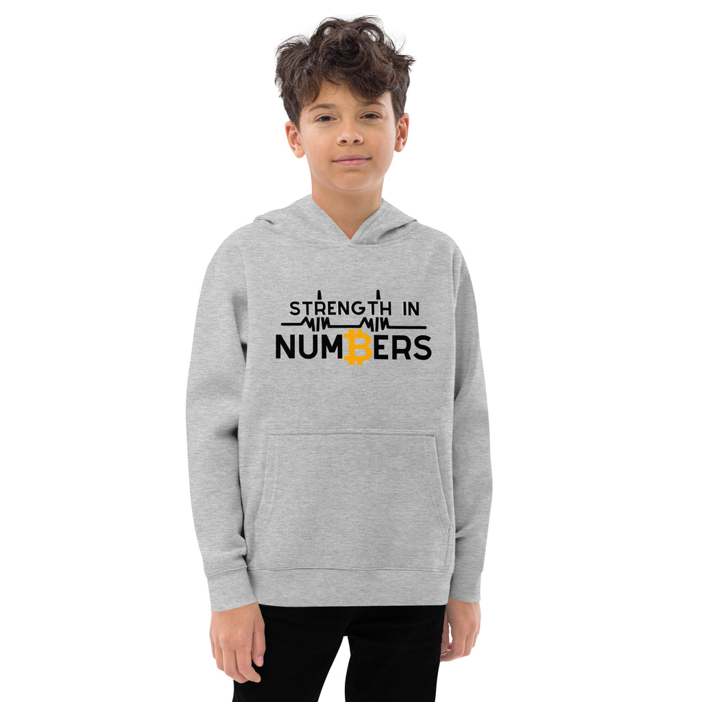 Bitcoin Strength in Numbers | Kids fleece hoodie