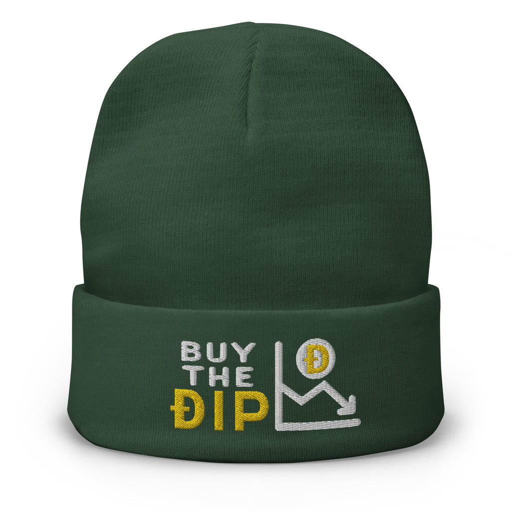 Dogecoin Buy The Dip | Embroidered Beanie