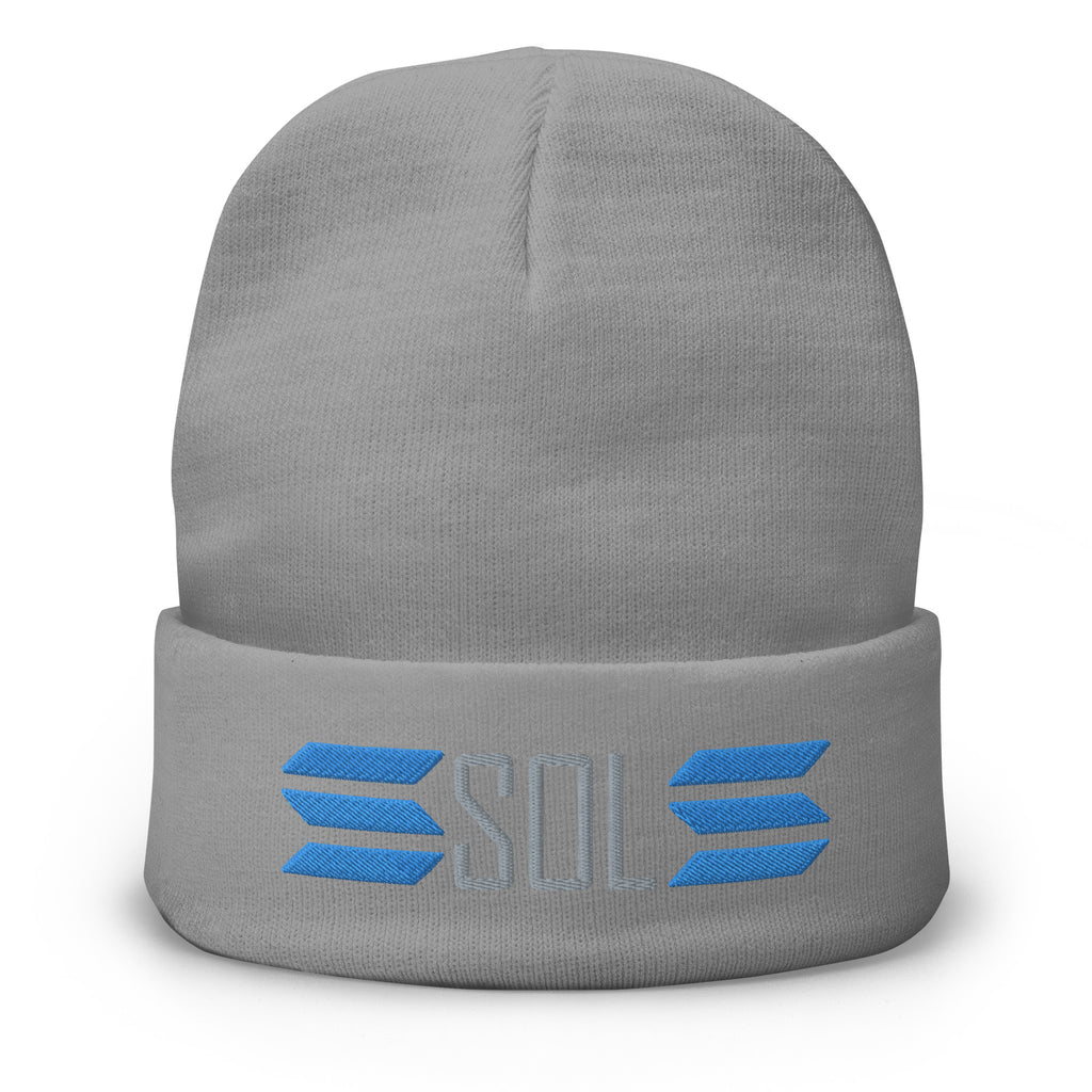 SOL Embroidered Beanie