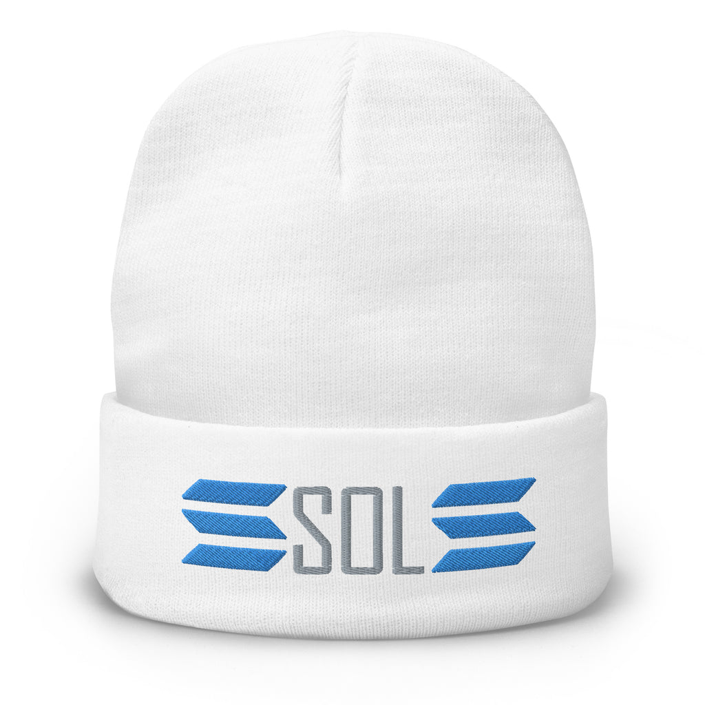 SOL Embroidered Beanie