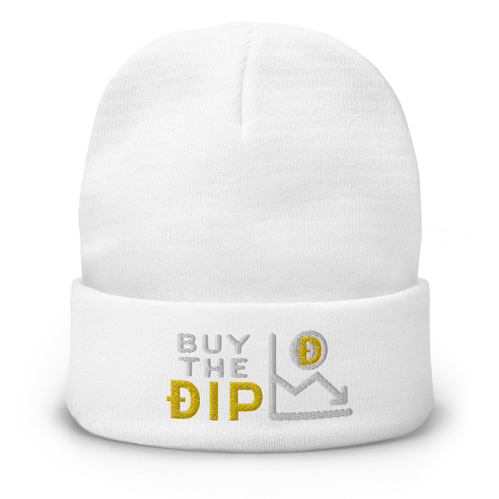 Dogecoin Buy The Dip | Embroidered Beanie