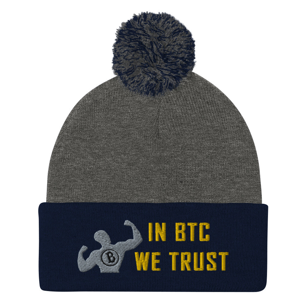 In BTC We Trust | Pom-Pom Beanie