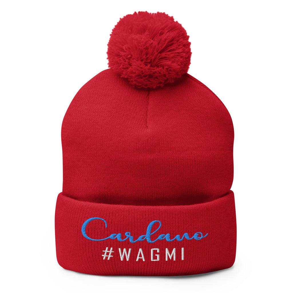 Cardano #WAGMI | Pom-Pom Beanie